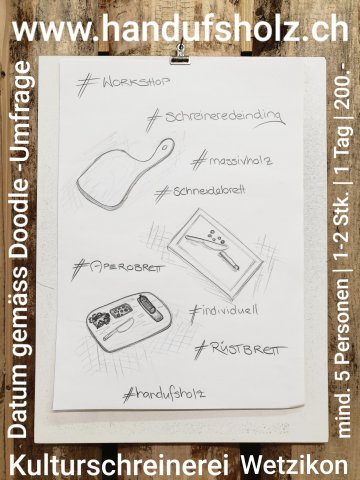 Flyer Schreinere dein Ding