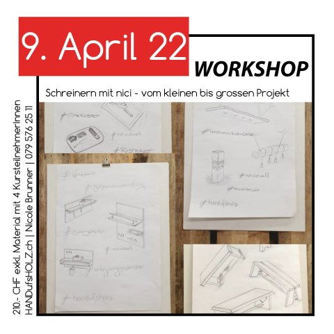 Workshop schreinere dir dein Ding aus Holz - DIY
