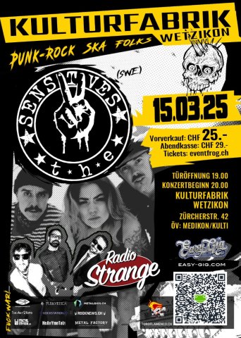 The Sensitives (SWE) & Radio Strange (CH) in der Kulti Wetzikon am 15.03.2025